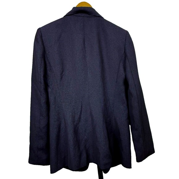 Anne Klein Vintage Y2K Black Blazer 8 Mini Dot Preppy Classic Power Suit Jacket - Picture 3 of 5